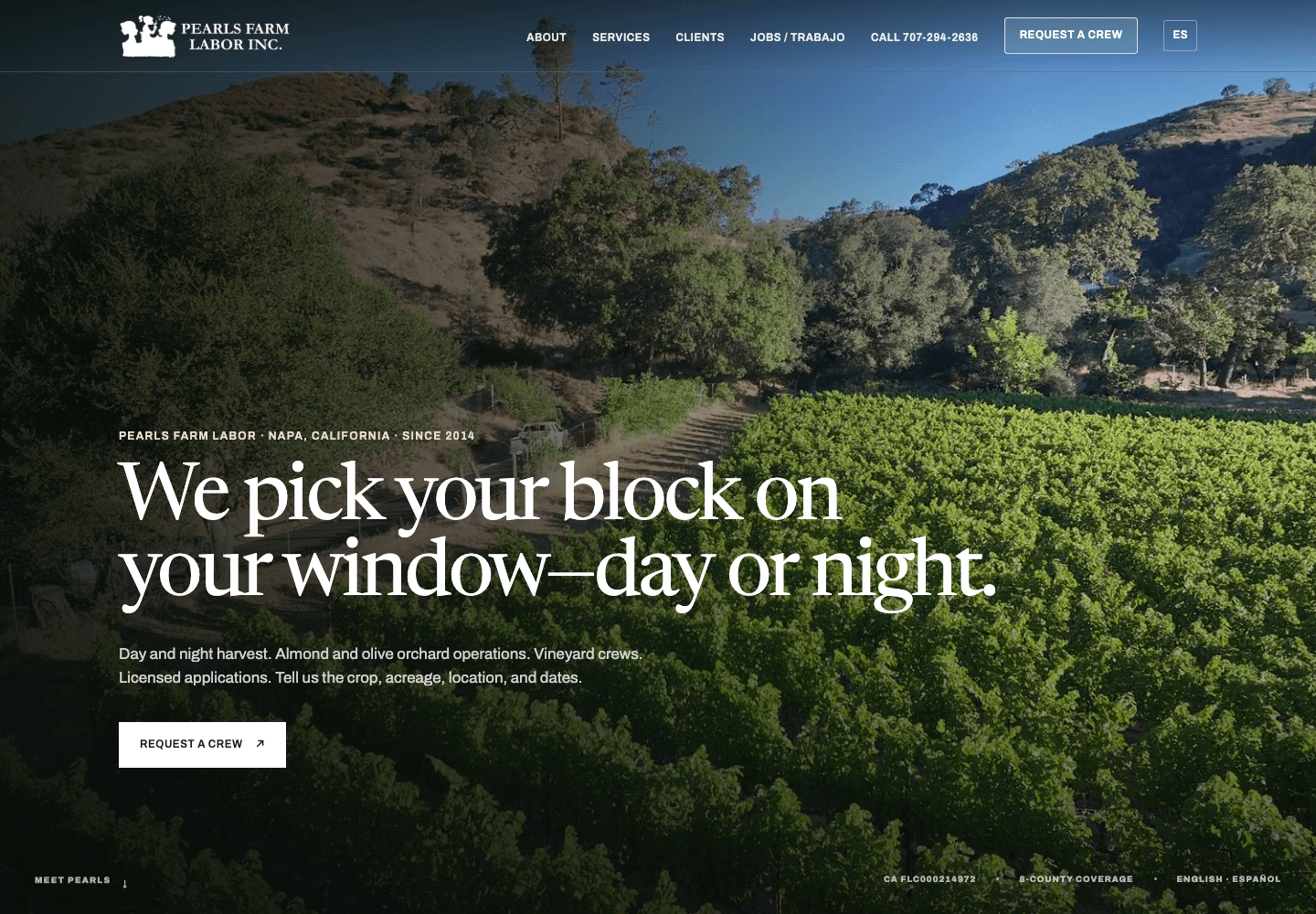 Pearls Farm website and operating system